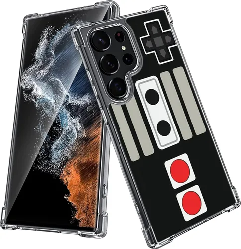 Vista 21 de Funda de protección contra caídas para Samsung Galaxy S23, juego de arcade Juego de Arcade Negro