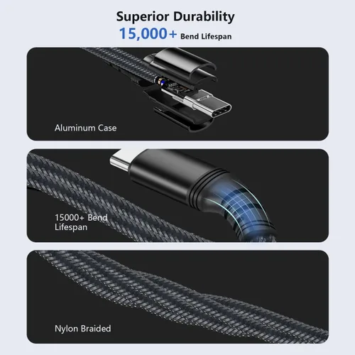 Vista 6 de [Usado] Adaptador de auriculares USB C 2 en 1 con adaptador de carga PD de 60 W, compatible con Galaxy S23 Ultra/S23/S22/S22+/S21/S20FE/A53/Note