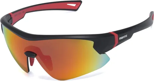 Vista 9 de maivnz Gafas de sol de béisbol juveniles para niños, UV400 para niñas, gafas de sol de sóftbol para niñas, niños de 6 a 8 a 12 a 14 años, gafas