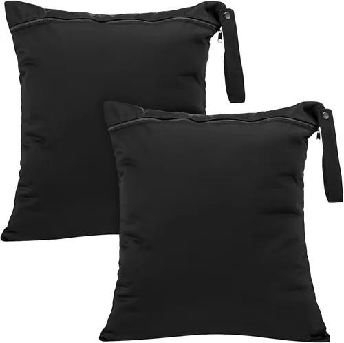 Vista 8 de Shappy 2 piezas de gran bolsa de lavandería de viaje, lavable, impermeable, húmeda y seca, gran bolsa de ropa sucia para baño, entrenamiento