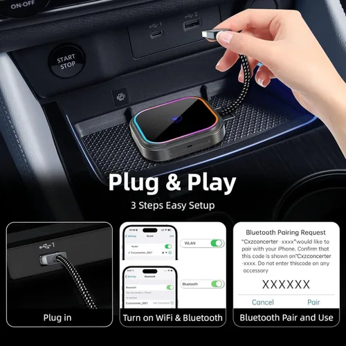 Vista 5 de Wireless CarPlay Adapter 2-in-1 for BMW X6 2017-2026
