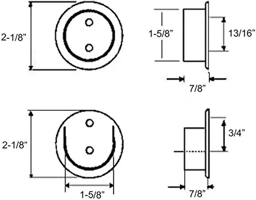 Vista 3 de Nuk3y - Juego de llaves de poste de acero de metal resistente de 1-1/2 pulgadas (negro mate)