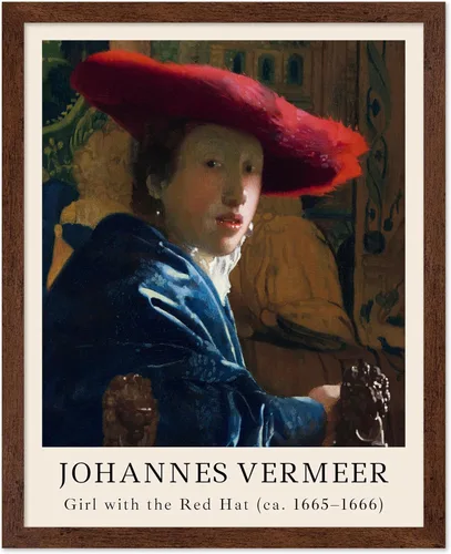 Vista 12 de Poster Master Póster vintage Johannes Vermeer – Impresión de pintura de vista retro de Delft – Vista del arte de Delft – Regalo para hombres