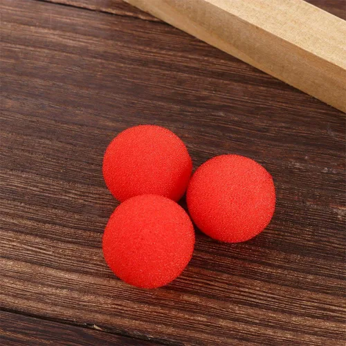Vista 8 de 10 piezas de esponja roja suave bola, accesorios mágicos accesorios magia trucos esponja 1.0 in/1.4 in/1.8 in
