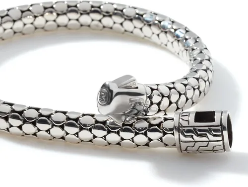 Vista 2 de Pulsera de cadena de 0256in de plata con lunares