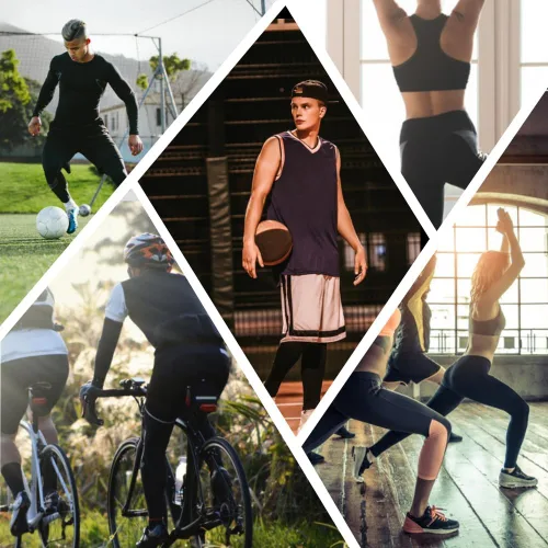 Vista 6 de HYCOPROT Pantalones cortos de compresión para hombre, ropa interior deportiva de elastano, rendimiento atlético, capa base, entrenamiento, correr