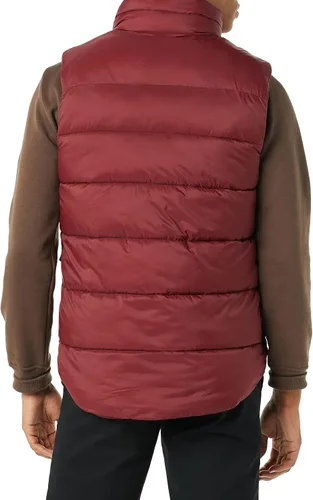 Vista 2 de Tienda Essentials Chaleco acolchado con forro de sherpa resistente al agua para hombre