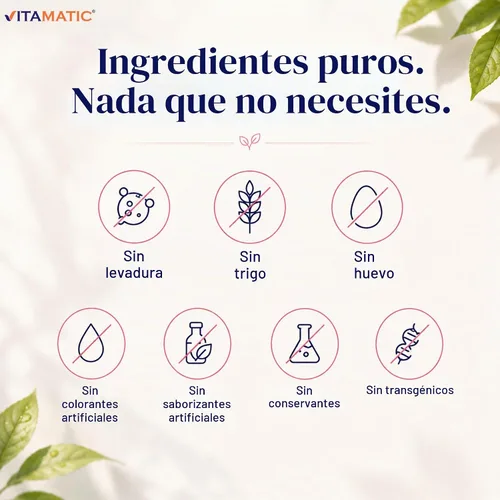 Vista 6 de Vitamatic Vitamina B12 1000 mcg de disolución rápida - 365 tabletas - Sabor natural de bayas - Apoya el metabolismo energético y la salud