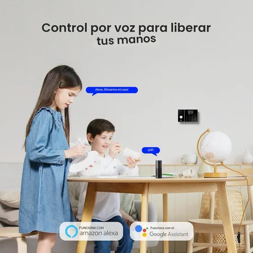 Vista 9 de Sistema de alarma PGST para seguridad del hogar, sistema de seguridad inteligente para el hogar, kit de 12 piezas
