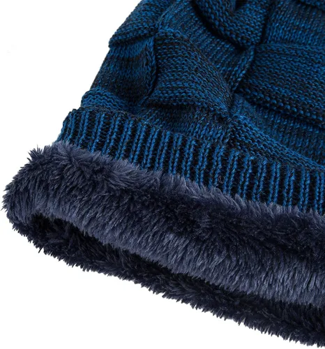 Vista 3 de REDESS Gorro para hombre y mujer gorro de invierno cálido gorro de punto holgado grueso