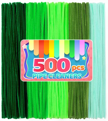Vista 38 de IOOLEEM - Limpiapipas, 200 tallos de chenilla para hacer flores de color rosa claro