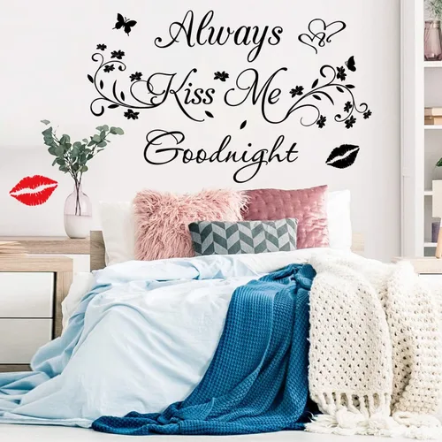 Vista 5 de Aeways Kiss Me Goodnight - Calcomanías de pared para decoración del hogar