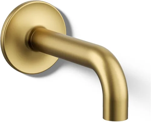 Vista 6 de Kohler 14427-BL Purist Caño de baño de 90 grados para montaje en pared, 2,5 gpm, negro mate