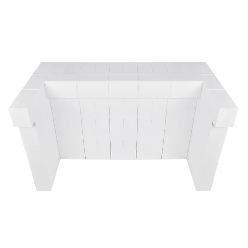 Vista 17 de EverBlock Kit de barra y mostrador en voladizo de 4 pies para uso en el hogar, ventas o eventos Bloques de construcción gigantes Fácil