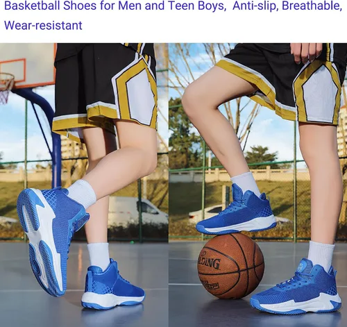 Vista 7 de Beita - Tenis de baloncesto para hombre, transpirables, antideslizantes.