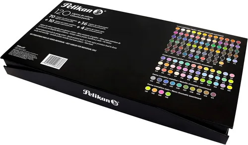 Vista 3 de Pelikan Juego de lápices de colores de 120 piezas, funda rígida suave y resistente de 0.130 in (exclusivo de Amazon)