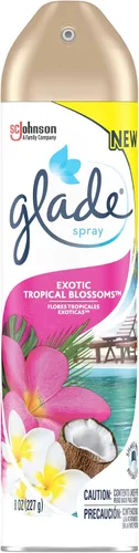 Vista 2 de Glade Ambientador, espray de habitación, flores tropicales exóticas, 8 onzas