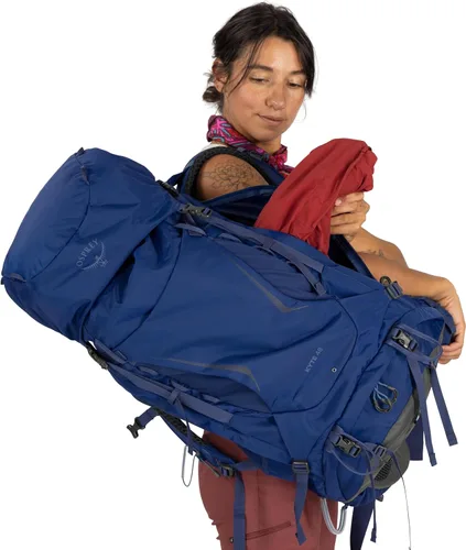Vista 12 de Osprey Kyte 48L Mochila de mochilero para mujer, marrón WXS-S marrón (Barley Brown)