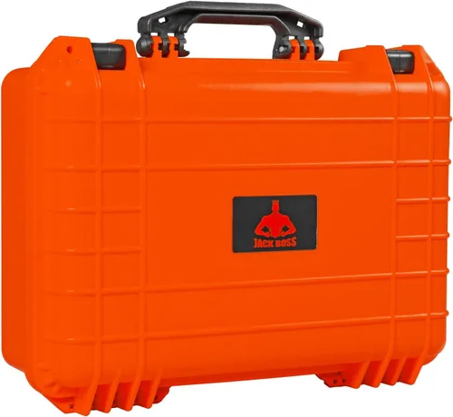 Vista 9 de Jack Boss Funda rígida de 18 x 13.8 x 8 pulgadas, funda protectora portátil impermeable para cámara con espuma personalizable, compatible con Negro