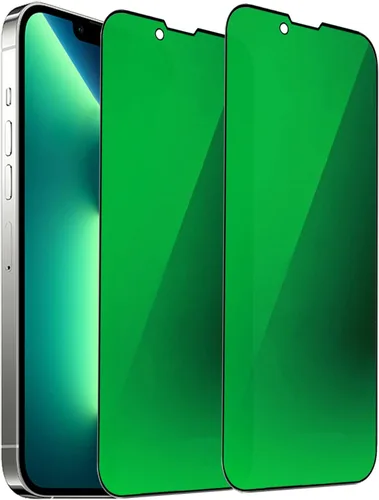 Vista 14 de Espejo de vidrio templado antiazul, protector de pantalla anti-espía, película antiespía para iPhone 11 Pro Max/iPhone XS Max, 6.5 pulgadas