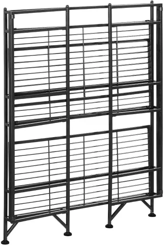 Vista 5 de Convenience Concepts Designs2Go - Estante para almacenamiento extra de 2 pisos, metal, plegable, Negro