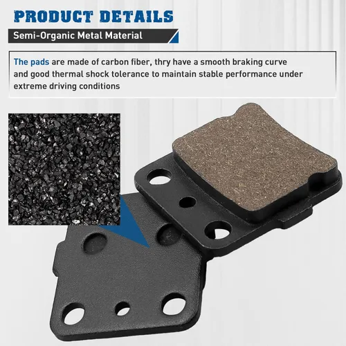Vista 6 de Pastillas de Freno Delanteras y Posteriores para Yamaha Raptor 250 YFM250 YFM250R 2008-2012, Raptor 250 YFM250RSP Special Edition 2008