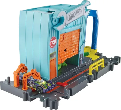 Vista 2 de Hot Wheels - Juego de pista para autos modelo Gator Garage Attack