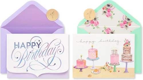 Vista 9 de Papyrus Tarjetas de cumpleaños, serpentinas y globos (2 unidades)