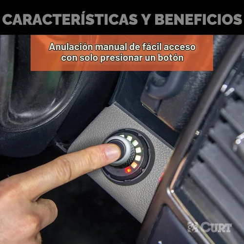 Vista 8 de CURT 51170 Spectrum Estilo de Equipo Original, Controlador de Freno Eléctrico para Remolque Integrado, Proporcional Controls 1-4 Axles and 2-8