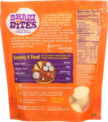Vista 3 de Brazi Bites - Bocaditos de pan de queso brasileño, original, 11.5 onzas (congelado)