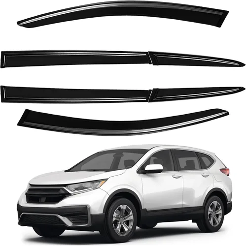 Vista 26 de AUXKO Protectores de lluvia para BMW X3 2018-2024 2025, 4 piezas de accesorios para viseras de ventilación de ventana, protector de lluvia con cinta