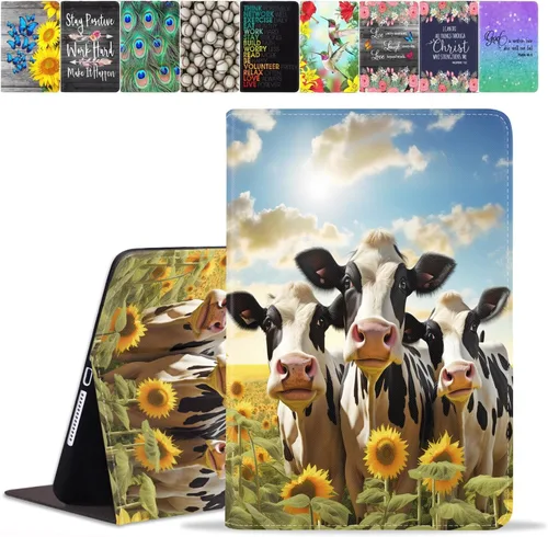 Vista 43 de Funda para Samsung Galaxy Tab A8 de 10.5 pulgadas (SM-X200/X205/X207), funda de piel sintética premium con función de encendido automático