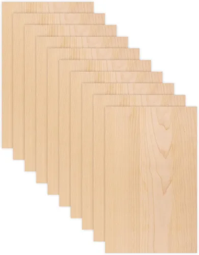 Vista 6 de 10 hojas de cedro de 12 x 19 0.197 in 1/4 de pulgada, núcleo de MDF, grado A1 premium, de una cara, listo para Glowforge, acabado Especie Cedro