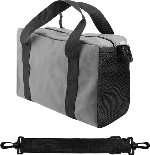 Vista 14 de Bolsa de herramientas pequeña, bolsa organizadora de herramientas de boca ancha superior, bolsas de herramientas grandes Verde militar