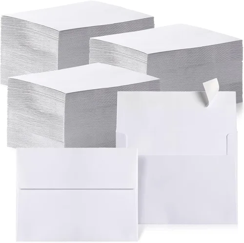 Vista 13 de Fainne Sobres blancos autoadhesivos a granel, A2 5.75 x 4.375 pulgadas, 500