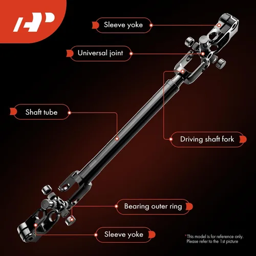Vista 3 de A-Premium Eje Inferior de Dirección Asistida Eje de Columna de Dirección con Acoplador de Junta Universal Compatible con Jeep Cherokee 1984-1994