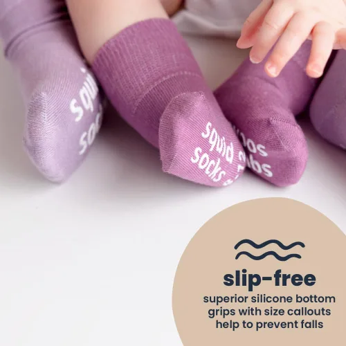 Vista 58 de squid socks Calcetines de viscosa de bambú 0-6M, 6-12M, 12-24M y 2T-3T Calcetines que se mantienen puestos