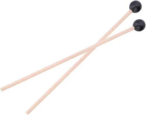 Vista 4 de Marimba Mallets, Teclado Suave Mango De Madera De Goma Mallets Instrumento Accesorio De Percusión