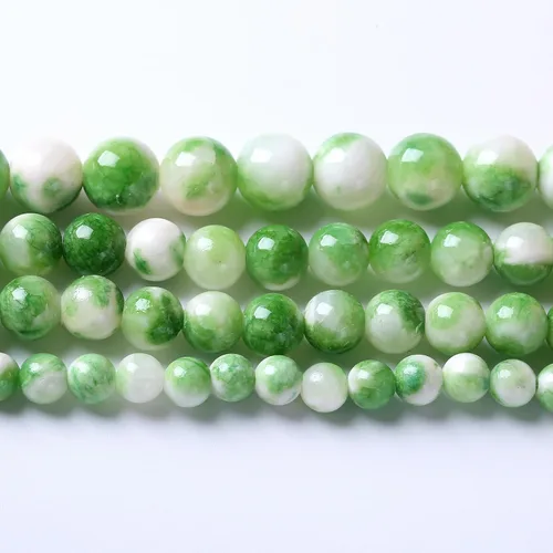 Vista 54 de 60 cuentas sueltas de piedra natural de turquesa africana de 0.236 pulgadas (6 mm) para hacer joyas, pulseras de bricolaje