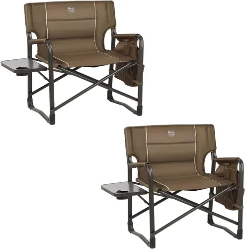 Vista 18 de TIMBER RIDGE Silla de directores extra ancha, sillas de camping plegables