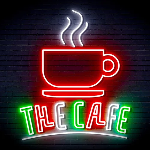 Vista 24 de ADVPRO Coffee – The Cafe Extra-Large Ultra-Bright LED Neon Sign - Blue & Red - st16s54-fn-j0026-br