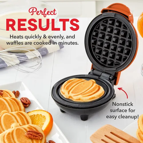 Vista 3 de Dash Mini waflera (paquete de 2) para gofres individuales Hash Browns, Keto Chaffles con superficies antiadherentes fáciles de limpiar, 4 pulgadas