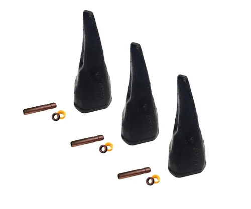 Vista 7 de Backhoe Bucket Diente 208-5239 Punta afilada con pasador, se adapta a adaptadores Cat DRS230 Series.