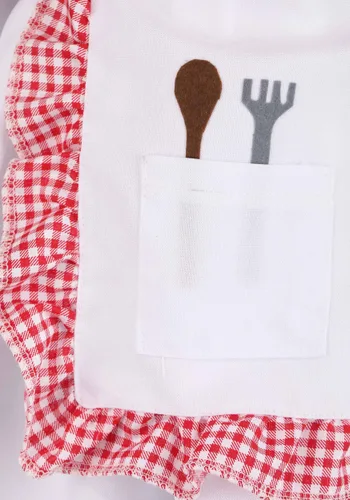Vista 6 de Disfraz de Chef Fresca para Mujer Multicolor