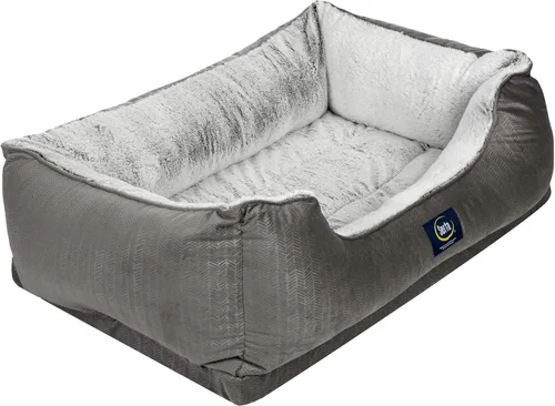 Vista 10 de Cama ortopédica para mascotas Serta Cuddler para perros – Marrón chocolate (grande)