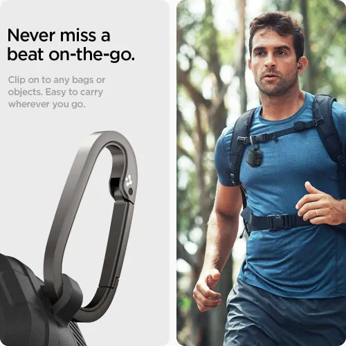 Vista 5 de Spigen Lock Fit - Funda diseñada para Galaxy Buds Core (2025) / FE (2023) / Buds2 Pro (2022) / Buds 2 (2021) / Buds Pro (2021) / Buds Live (2020)