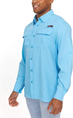 Vista 2 de Swiss Alps Camisa de pesca de manga larga para hombre