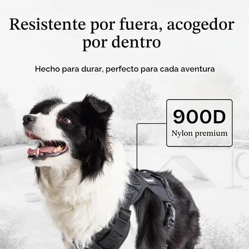 Vista 4 de Fei & Eve Arnés táctico para perro, hebilla magnética MagEase con panel