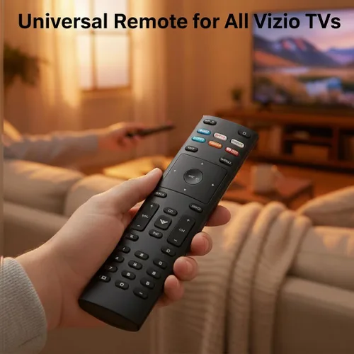 Vista 2 de Universal para control remoto Vizio TV, control remoto de repuesto para televisores inteligentes Vizio.