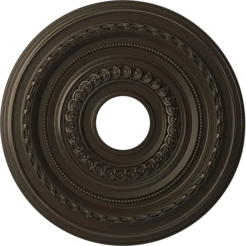 Vista 71 de Ekena Millwork CMP10CO Cole Medallón de techo de PVC termoformado (se adapta a toldos de hasta 4 1/4"), 10 "OD x 3 1/2" ID x 3/4" P